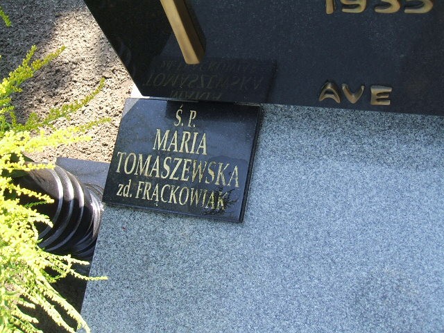 Maria Tomaszewska 1934 Kościan - Grobonet - Wyszukiwarka osób pochowanych