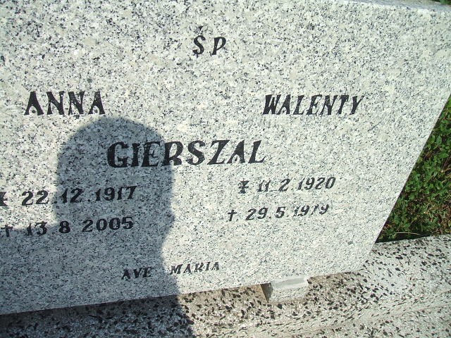 Anna Gerszal 1917 Kościan - Grobonet - Wyszukiwarka osób pochowanych