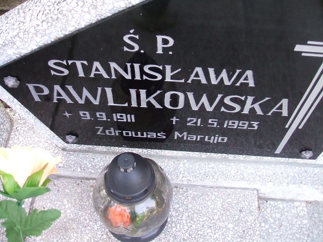 Stanisława Pawlikowska 1911 Kościan - Grobonet - Wyszukiwarka osób pochowanych