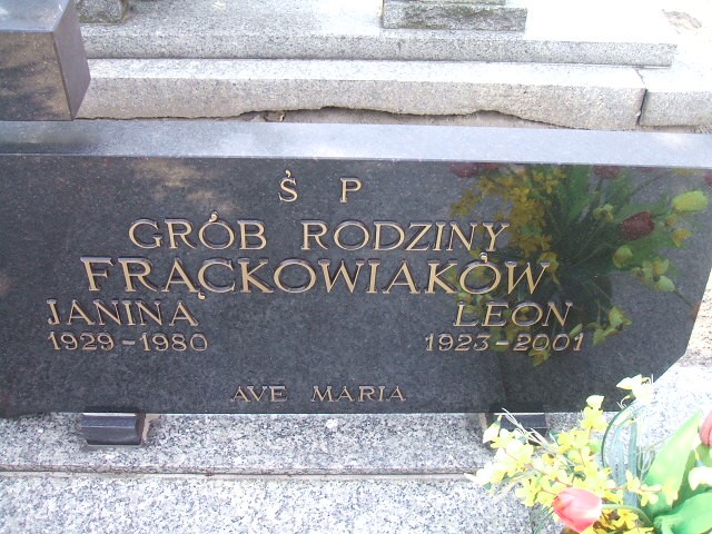 Leon Frąckowiak 1923 Kościan - Grobonet - Wyszukiwarka osób pochowanych