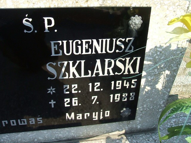 Eugeniusz Szklarski 1945 Kościan - Grobonet - Wyszukiwarka osób pochowanych