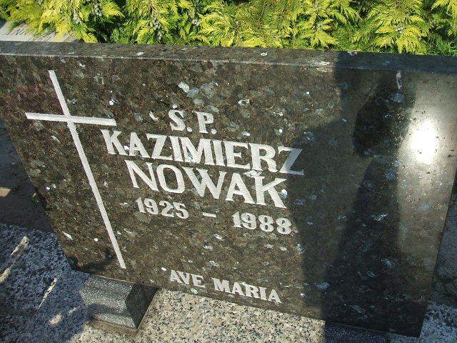 Kazimierz Nowak 1925 Kościan - Grobonet - Wyszukiwarka osób pochowanych