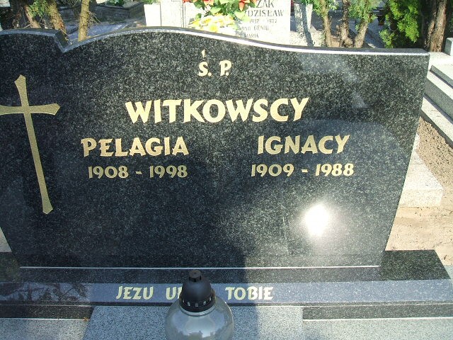 Pelagia Witkowska 1908 Kościan - Grobonet - Wyszukiwarka osób pochowanych
