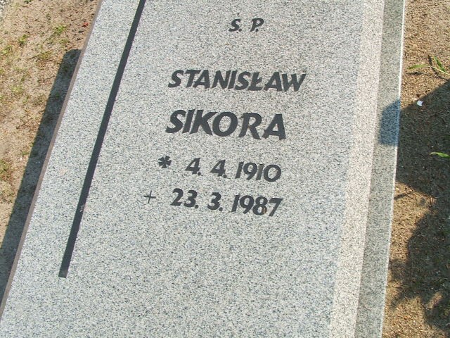 Stanisław Sikora 1910 Kościan - Grobonet - Wyszukiwarka osób pochowanych