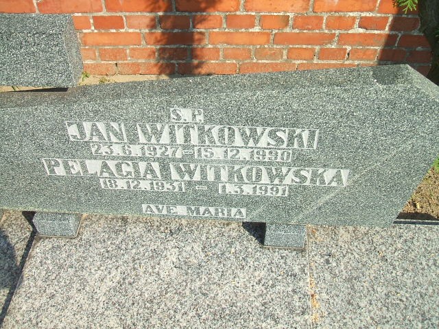 Jan Witkowski 1927 Kościan - Grobonet - Wyszukiwarka osób pochowanych