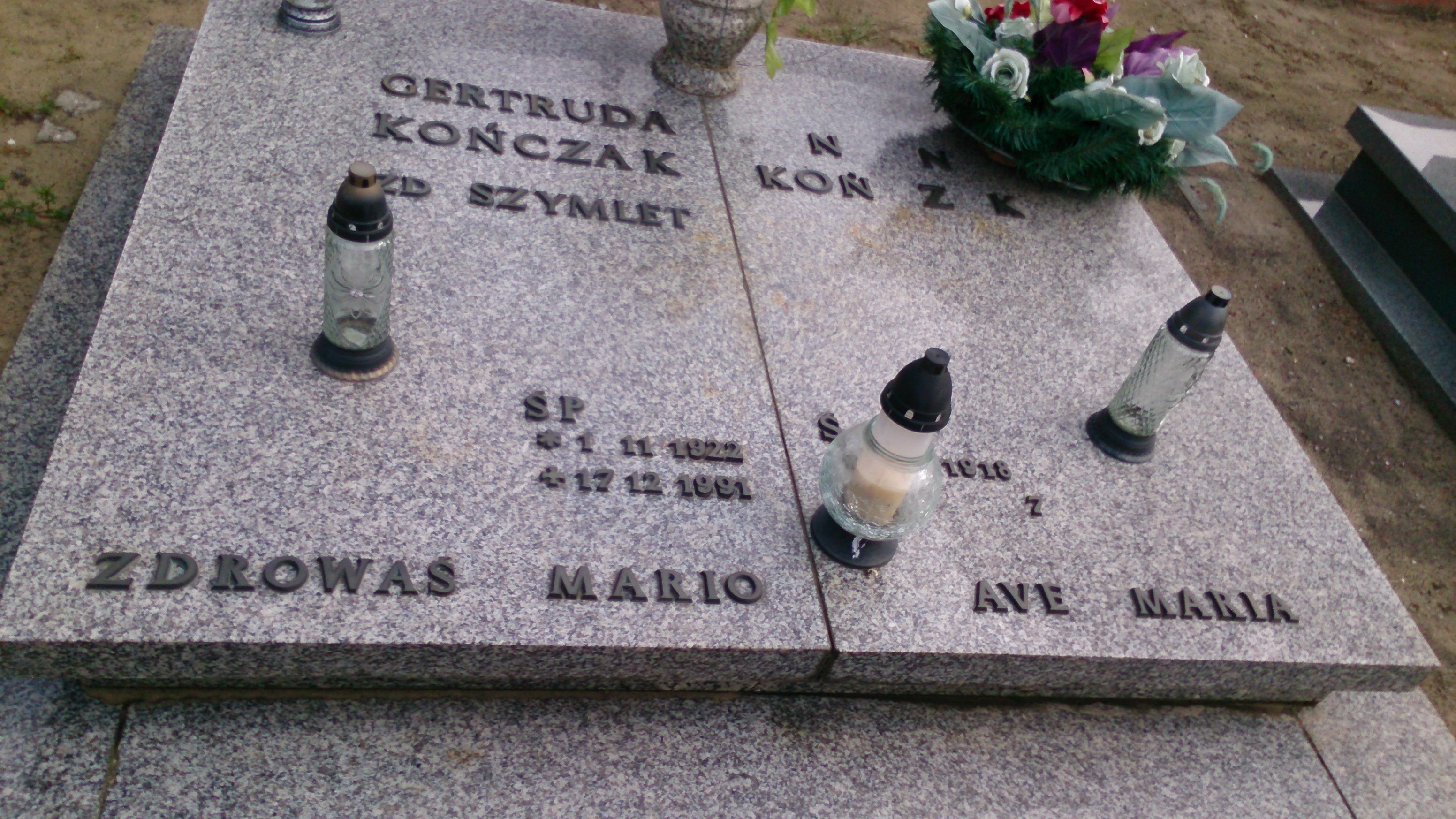 Grób Gertruda Kończak