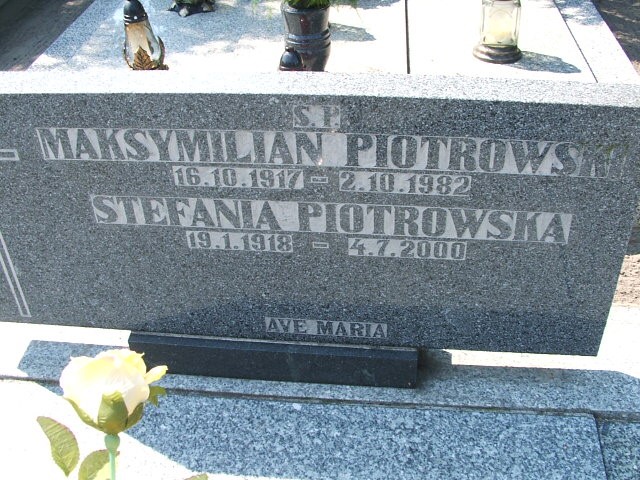 Stefania Piotrowska 1918 Kościan - Grobonet - Wyszukiwarka osób pochowanych