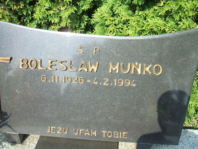 Bolesław Muńko 1926 Kościan - Grobonet - Wyszukiwarka osób pochowanych