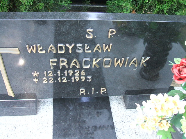 Władysław Frąckowiak 1926 Kościan - Grobonet - Wyszukiwarka osób pochowanych