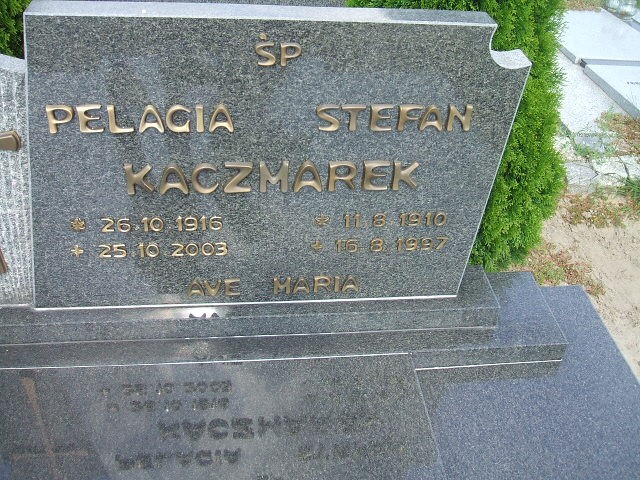 Stefan Kaczmarek 1910 Kościan - Grobonet - Wyszukiwarka osób pochowanych